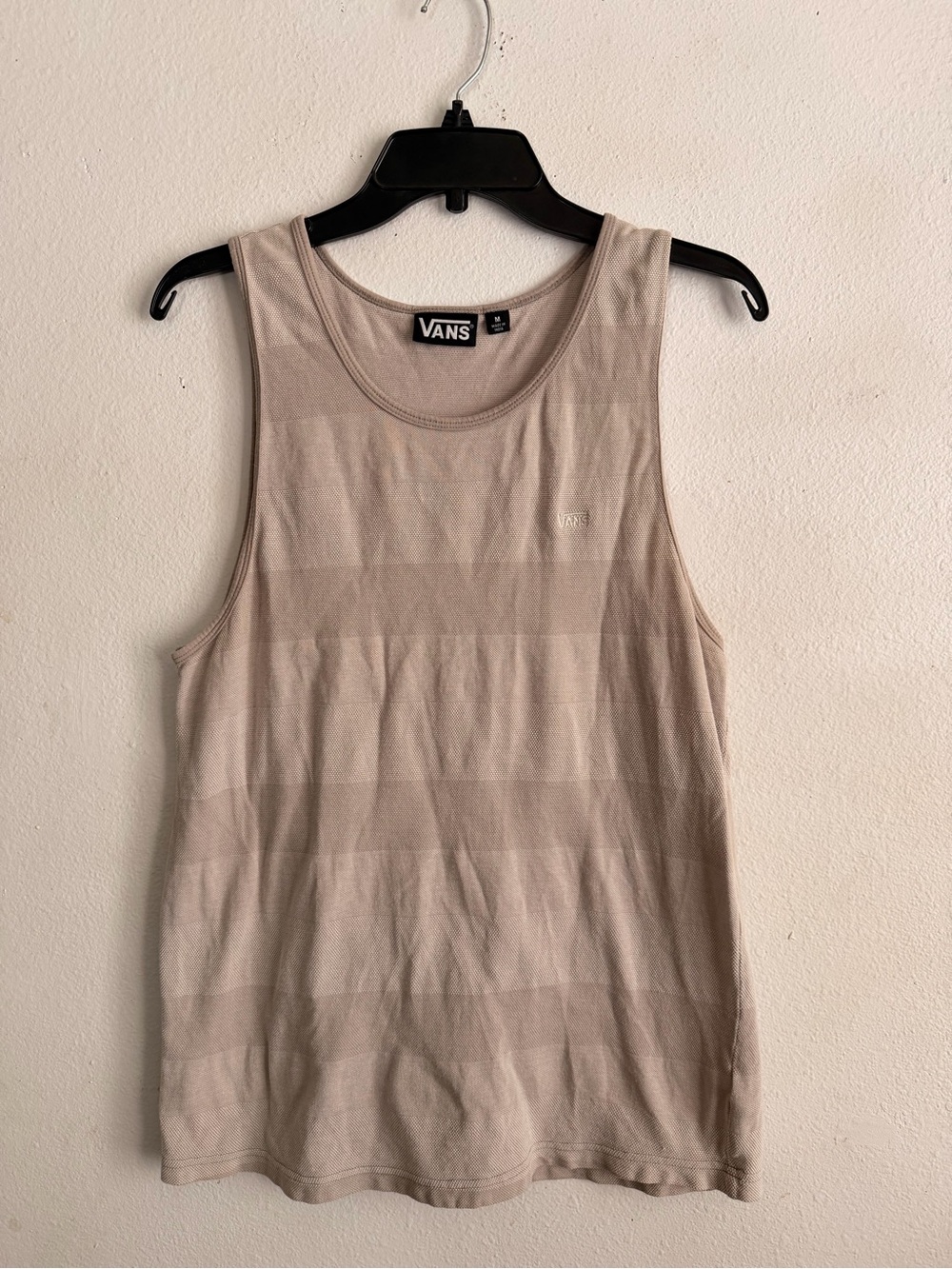 Vans Light gray Striped Men's Tank Top